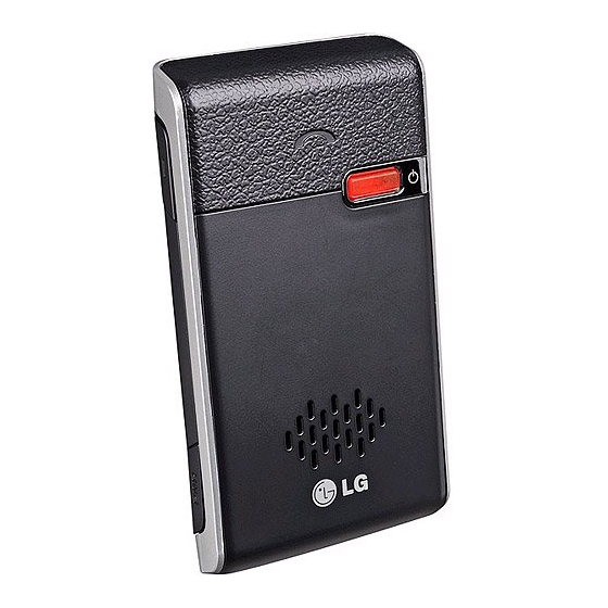 LG HFB500 -  - Bluetooth hands-free Car User Manual