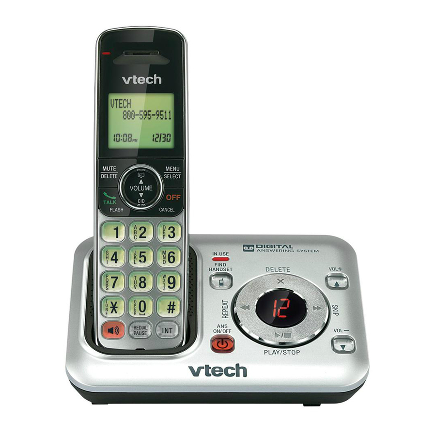 VTECH CS6629 USER MANUAL Pdf Download ManualsLib