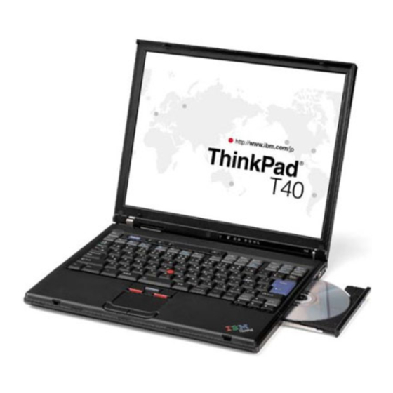 Lenovo ThinkPad T40 Hardware Maintenance Manual
