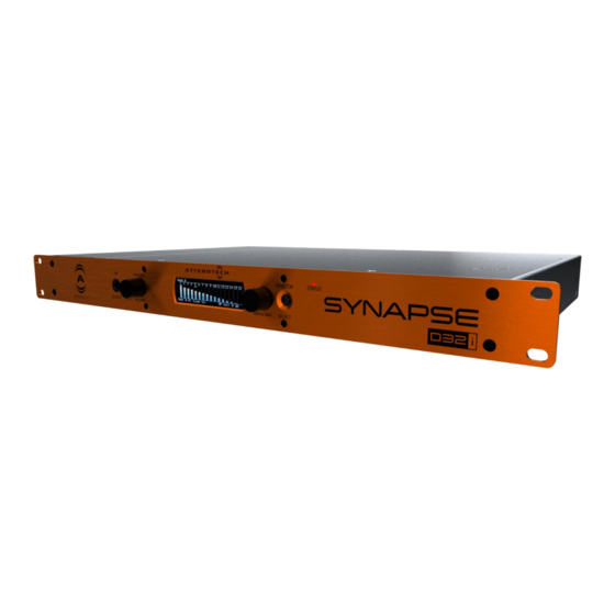 QSC Atterotech Synapse D32i User Manual