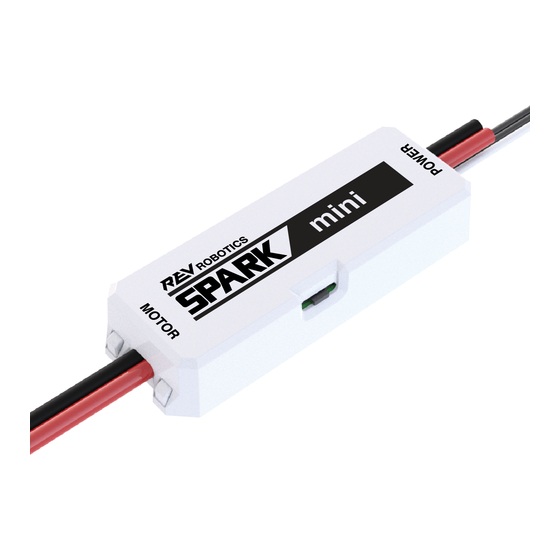 REV Robotics SPARKmini Quick Start Manual