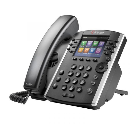 Poly VVX 4 Series Quick Reference Manual