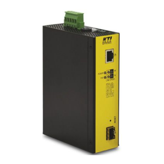 KTI Networks KGC-261-DP-BT/G Installation Manual