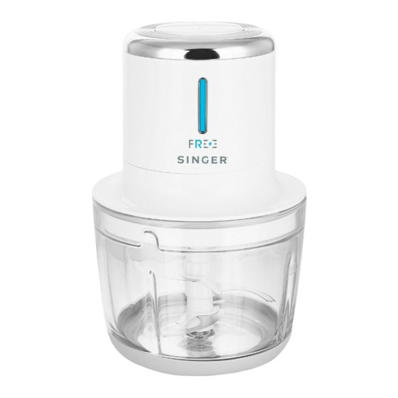 Singer FREE MC-2001 Food Chopper Manuals