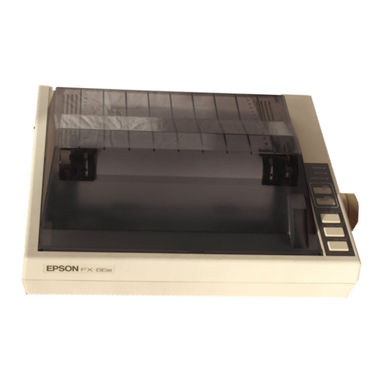 Epson FX-286e - Impact Printer Manuals