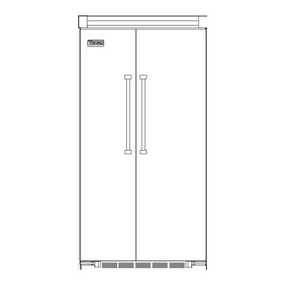 Viking Side-By-Side & Bottom-Mount Refrigerator/Freezer Installation Manual