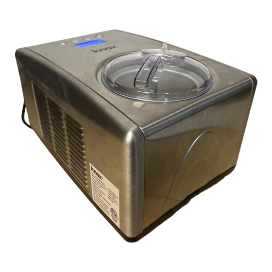 Knox KN-ICE01 Ice Cream Maker Manuals