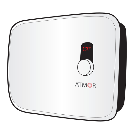 Atmor thermoboost series Installation And Operation Manual