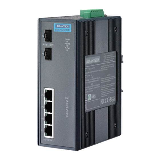 Advantech EKI2726FHPI Series Startup Manual