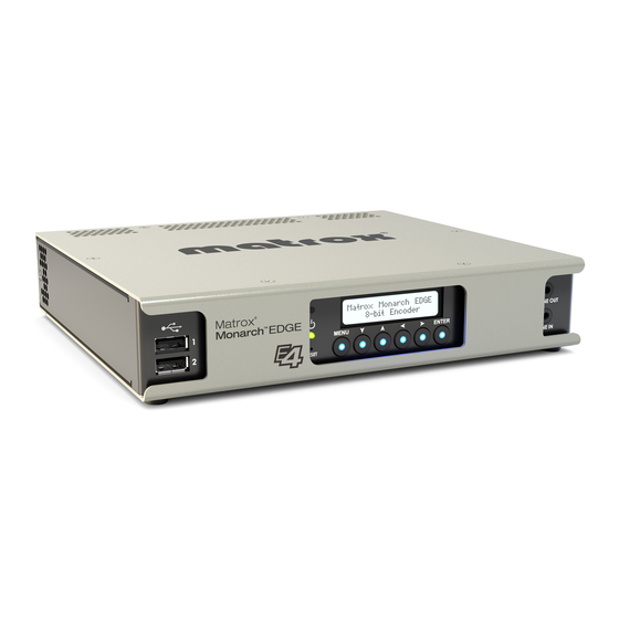 Matrox Monarch EDGE Series Installation And User Manual