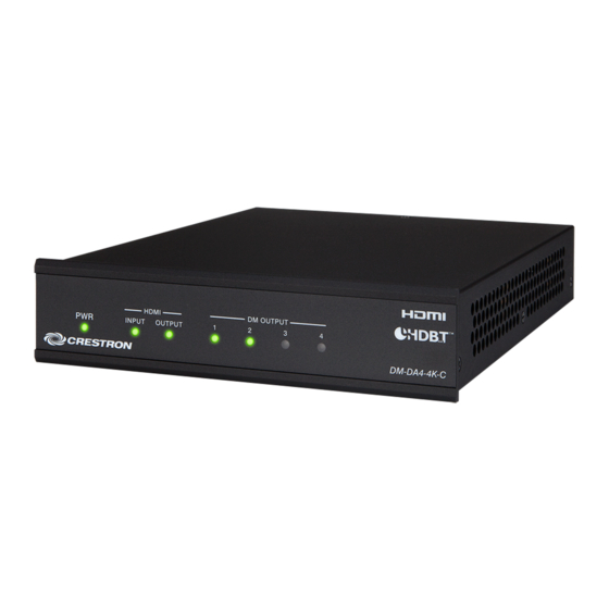 Crestron DM-DA4-4K-C Do Manual