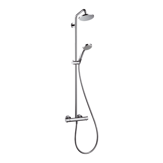 Hans Grohe Croma Showerpipe 27159000 Instructions For Use/Assembly Instructions