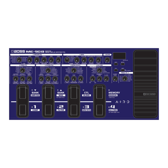 Boss ME-90B Reference Manual
