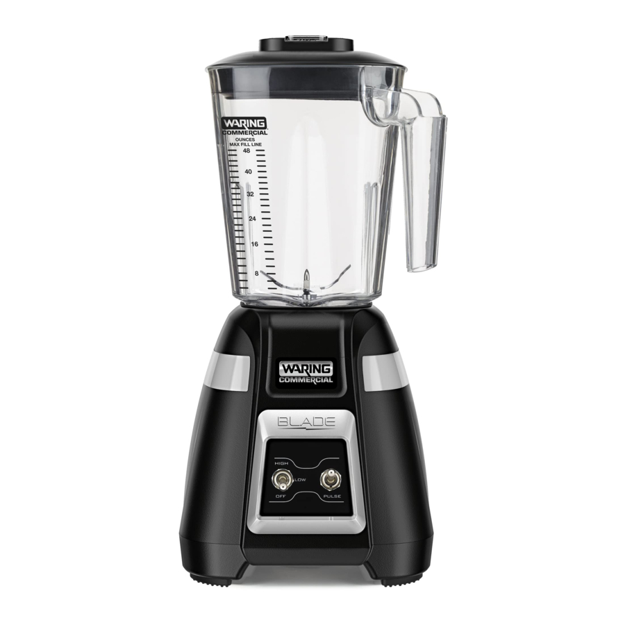WARING BB300, BB320, BB340 - Food Blender Series Manual
