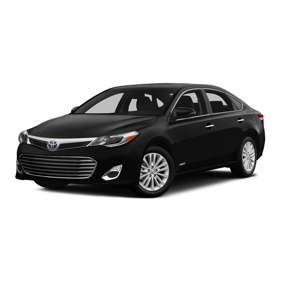 Toyota AVALON HYBRID 2013 Quick Reference Manual