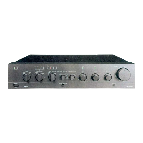 Onkyo P-3060R Service Manual