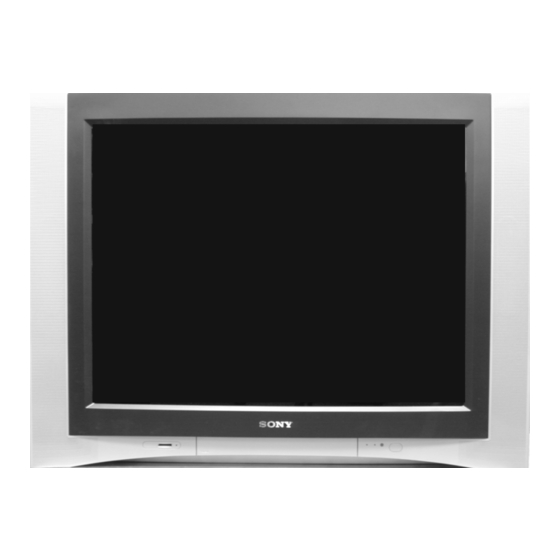 Sony TRINITRON KV-42DRC800 Service Manual
