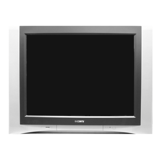 Sony TRINITRON KV-42DRC800 Service Manual