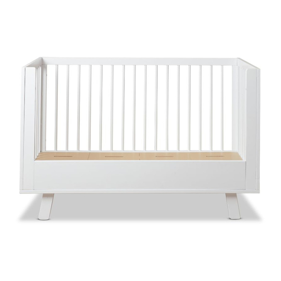 Mocka Aspen Cot Toddler Bed Conversion Assembly Instructions