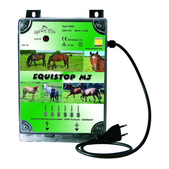 Horizont Agrar EQUISTOP M3 Operating	 Instruction