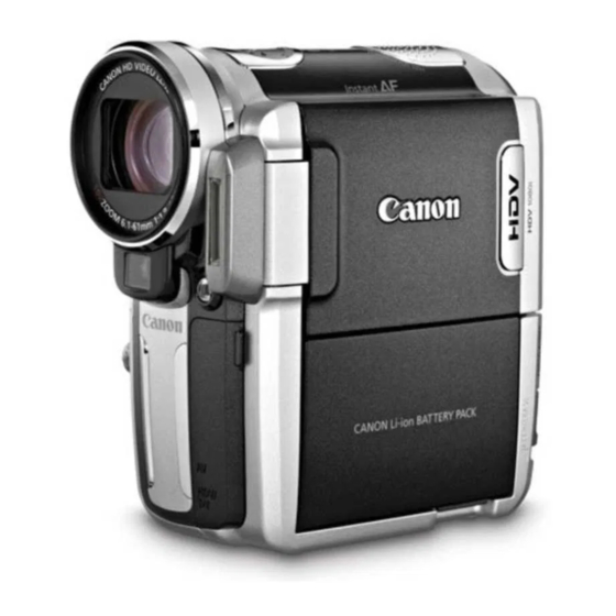 Canon HV10 Instruction Manual