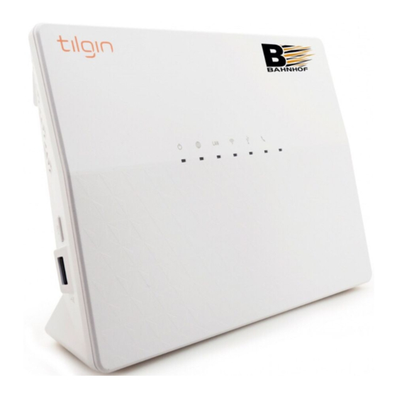 Bredband2 Tilgin HG2501 Installation Manual