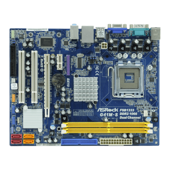 ASROCK G41M-S Specifications