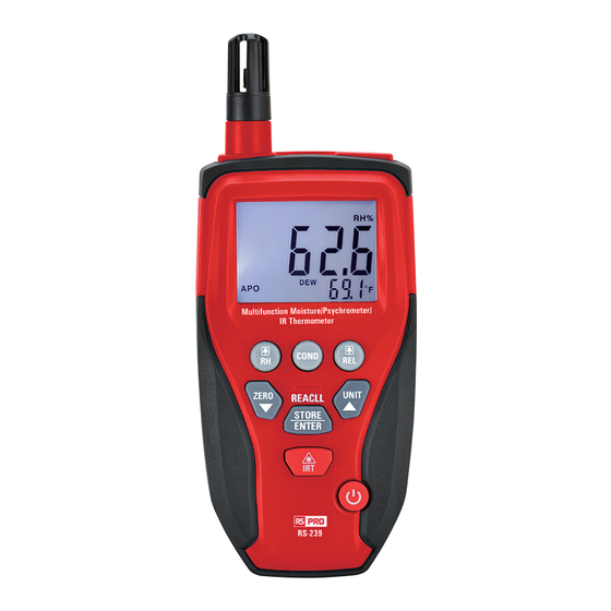RS PRO RS-239 Instruction Manual