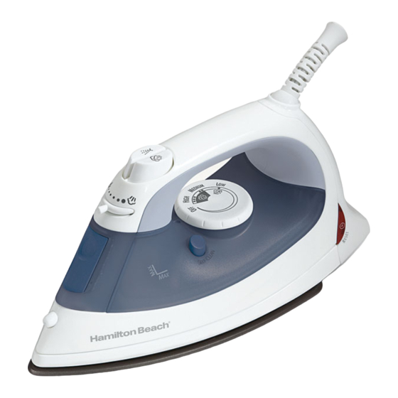 Hamilton Beach 14565 - Lightweight Iron Use & Care Manual