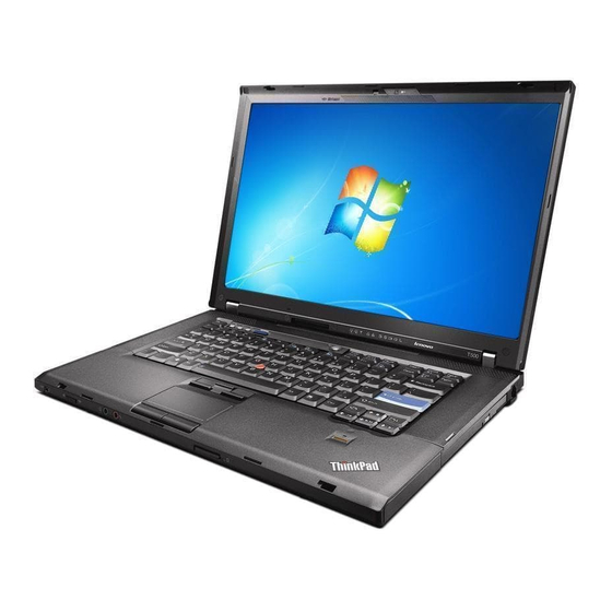Lenovo ThinkPad T500 Manual De Maintenance Et D’identification Des Incidents
