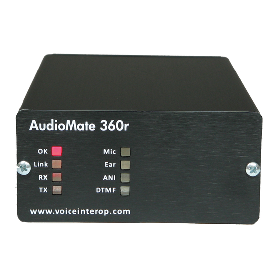 VoiceInterop AudioMate AM360r User Manual