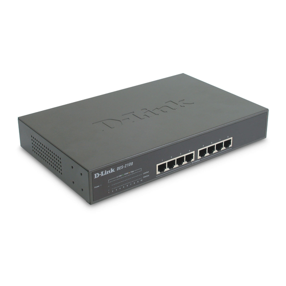 D-Link DES-2108 User Manual