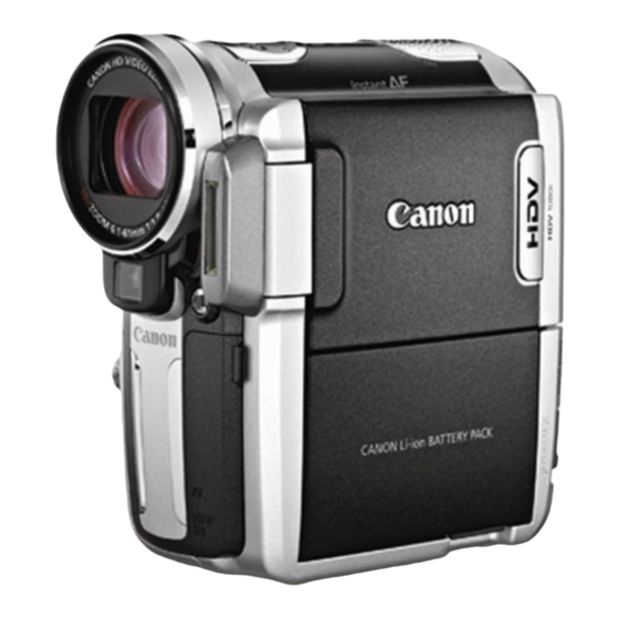 Canon HV10 Instruction Manual