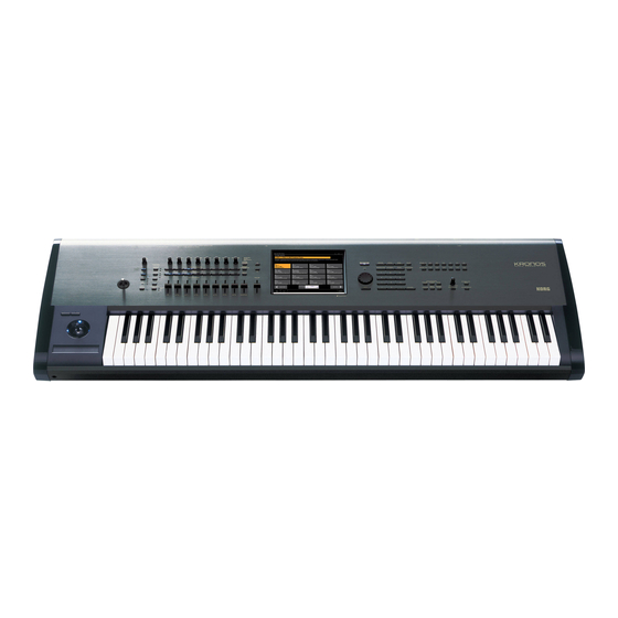 Korg KRONOS X 73 Service Manual
