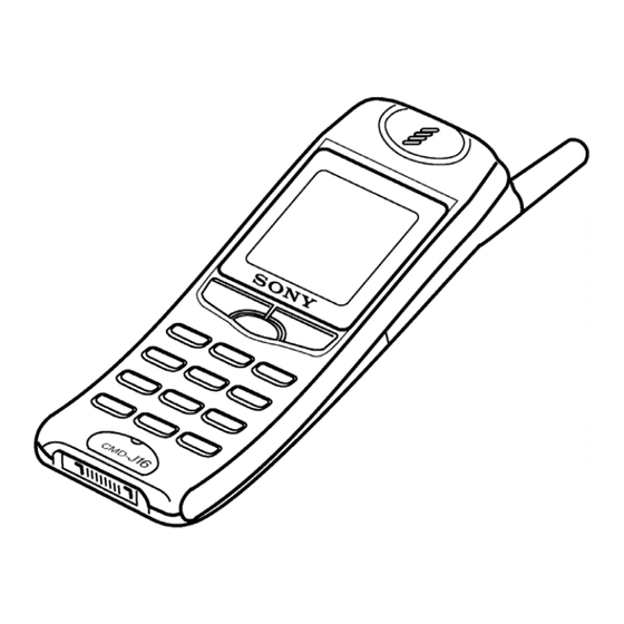 Sony CMD-J5/J16 Service Manual