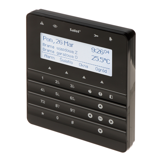 Satel INT-KSG Quick User Manual