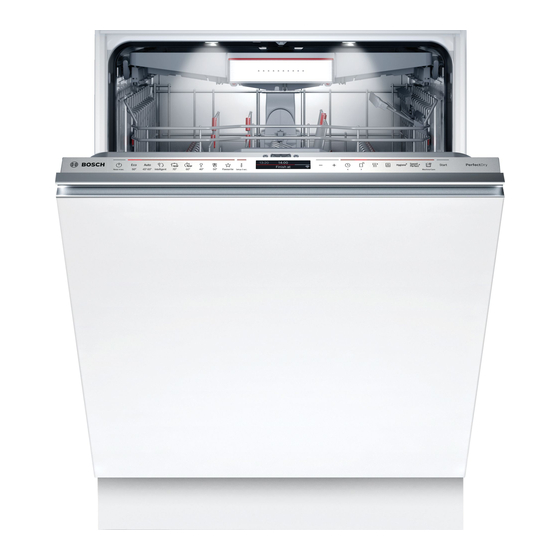 Bosch SMV8YCX03E Quick Reference Manual