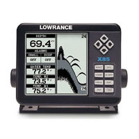 Lowrance X-75 Installation And Operation Instructions Manual