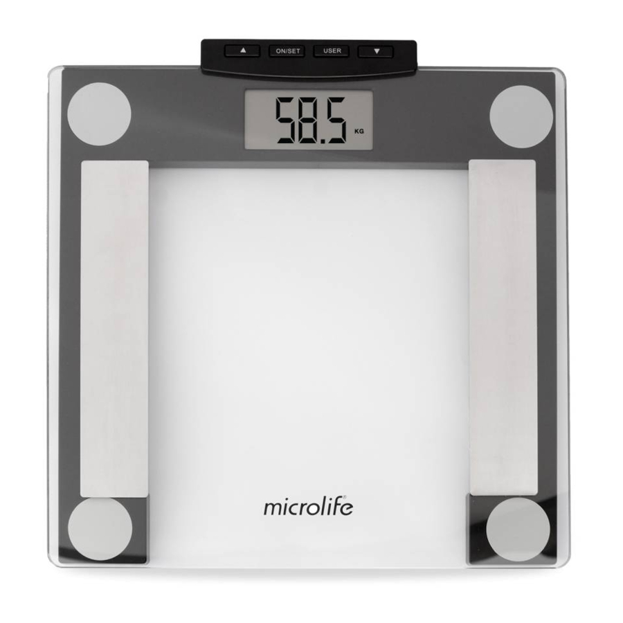 Microlife WS 80-N - Diagnostic Scale Manual