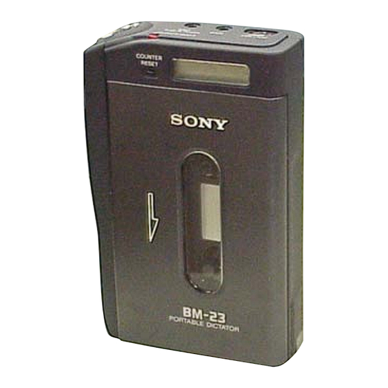 Sony BM-21 Service Manual