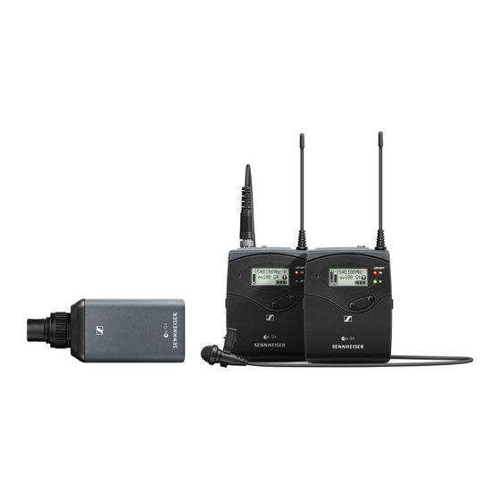 Sennheiser SK 100 Quick Manual