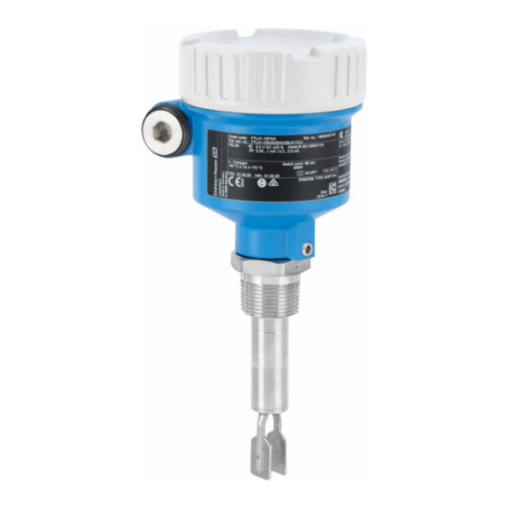 Endress+Hauser Liquiphant FTL41 Brief Operating Instructions