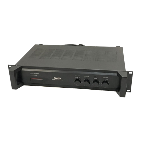Yamaha P2040 Operation Manual