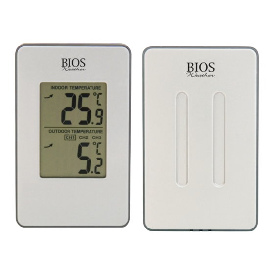 BIOS WEATHER 315BC-RX Manual