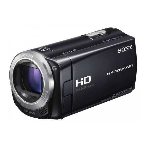 Sony Handycam HDR-CX250 Guia De Operaciones
