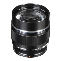 OLYMPUS M.ZUIKO DIGITAL ED 75mm f:1.8 Instructions Manual