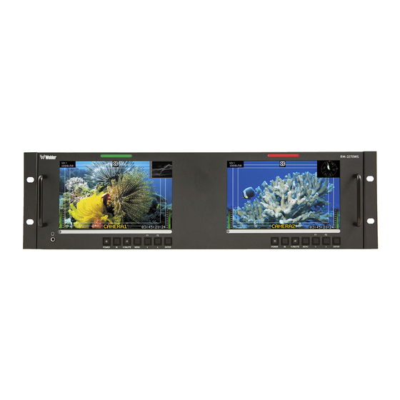 User Manuals: Wohler RM-3270WS-3G Video Monitor
