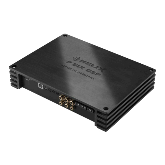 Audiotec Fischer HELIX P SIX DSP Manuals
