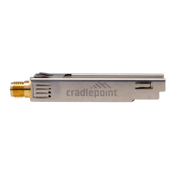 Cradlepoint MC20BT Quick Start Manual