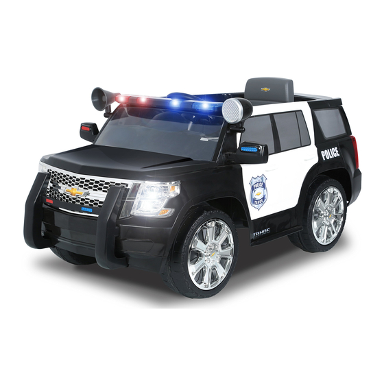 Rollplay 6V Chevy Tahoe Police SUV Owner's Manual And Assembly Instructions